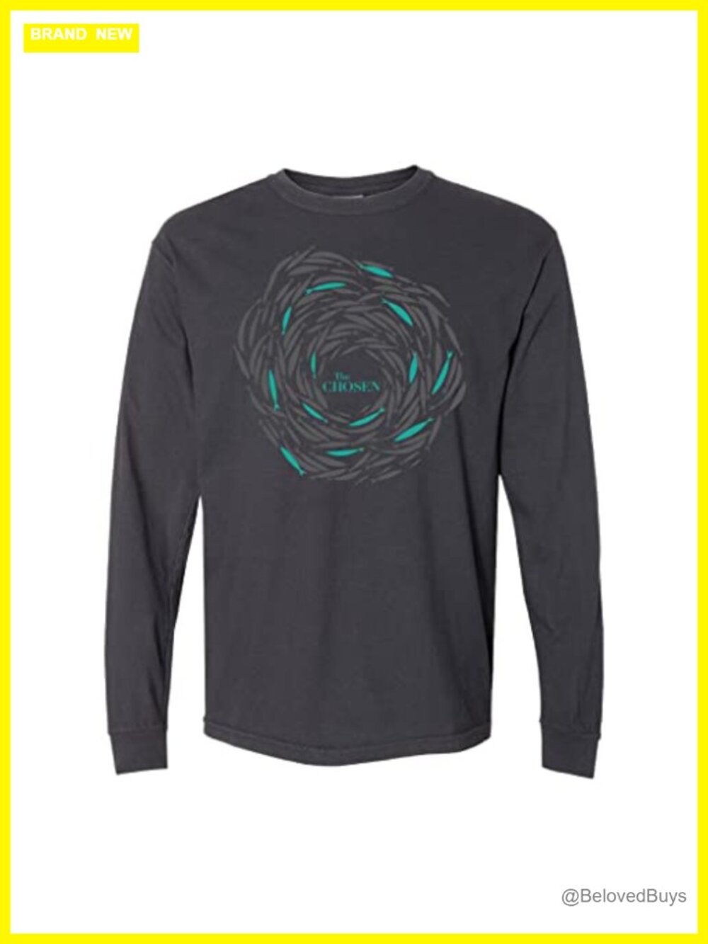 The Chosen Thirteen Fish Long Sleeve Tri-Blend Tee Crew Neck Faith Shirt
